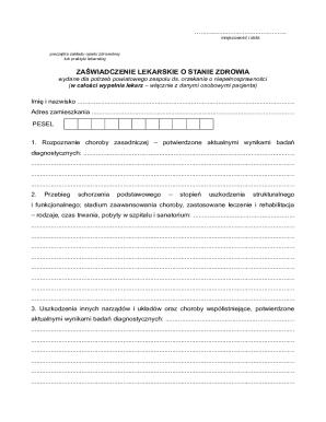 Medical Certificate for Disability Assessment