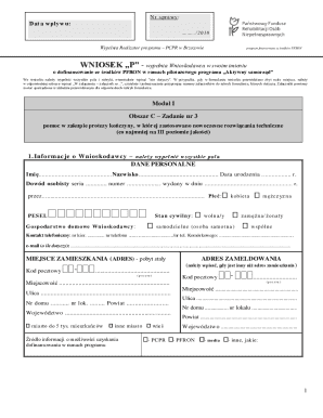 PFRON Grant Application for Prosthesis