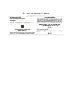 2025-26 Student Accident Insurance Claim Form