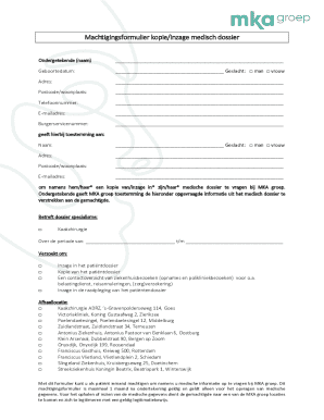 Medical Record Authorization Form