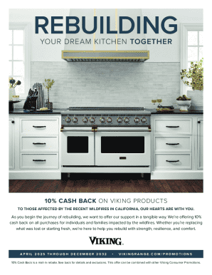 Viking Rebuilding Together Cash Back Form