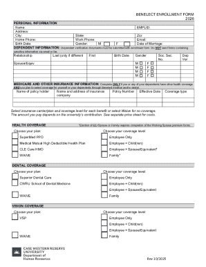 Benelect Enrollment Form