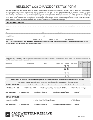 State of Ohio Eligibility Matrix