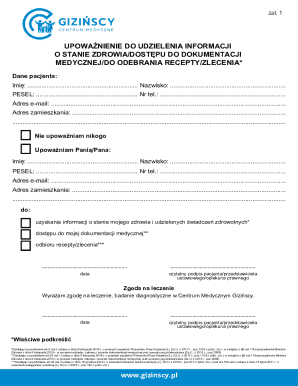 Medical Information Authorization Form