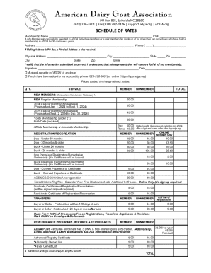 ADGA Membership Application Form