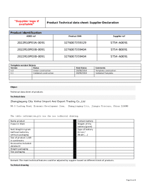 Product Technical Data Sheet