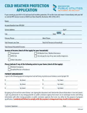 Cold Weather Protection Application