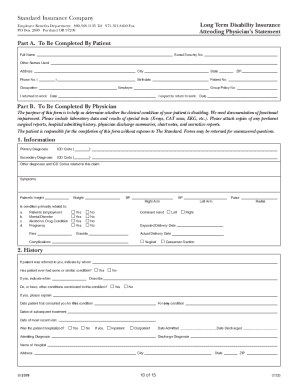 Attending Physician's Statement