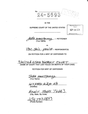 Petition for Writ of Certiorari