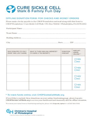Offline Donation Form
