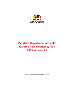 Maryland Extreme Heat Emergency Plan