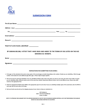 Comic Book Submission Form