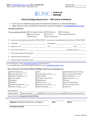 Photo ID Badge Request Form