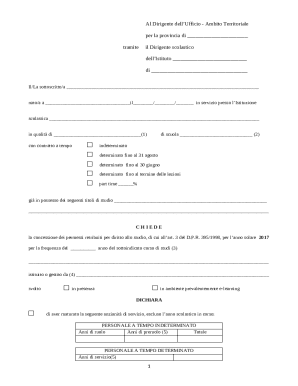 Italian Study Leave Permission Form