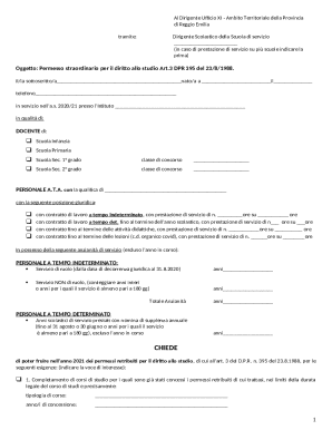 Permesso Straordinario per il Diritto allo Studio