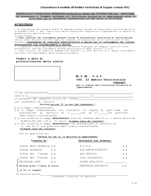 Italian Study Leave Permission Form 2024