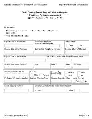 California Family PACT Practitioner Agreement