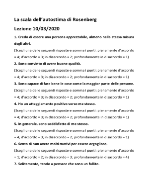 Rosenberg Self-Esteem Scale