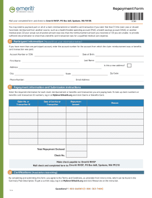 Repayment Form