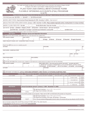 New York City FSA Enrollment Form 2026