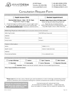 Consultation Request Form