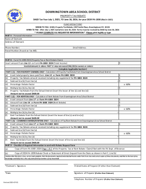 PA-1000 Property Tax Rebate Form 2024