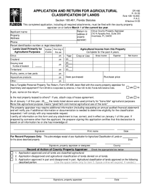 Florida Agricultural Land Classification Application
