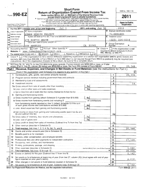 Form 990-EZ 2011