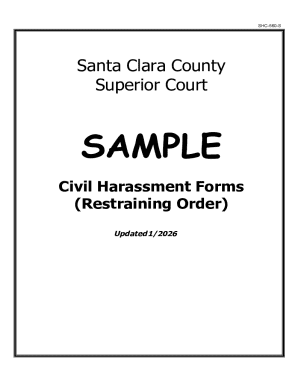 California Civil Harassment Restraining Order