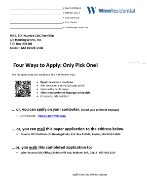 Rental Application Form