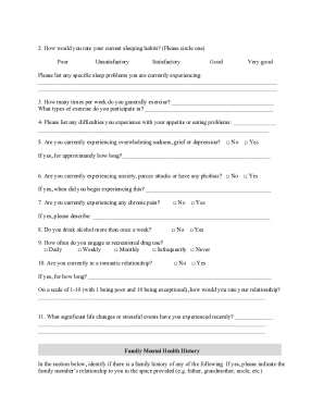 Client Intake Questionnaire