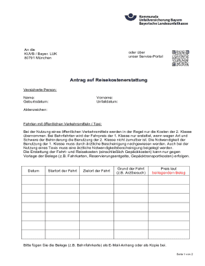Bayern Reisekostenerstattung Antrag