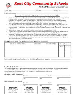 Medical Treatment Consent Form