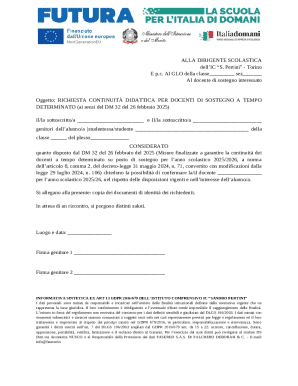 RICHIESTA CONTINUITÀ DIDATTICA PER DOCENTI DI SOSTEGNO
