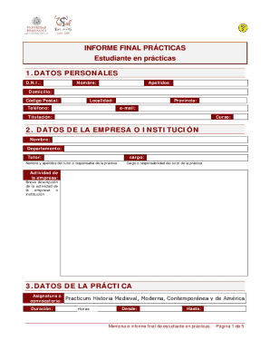 Informe Final Prácticas