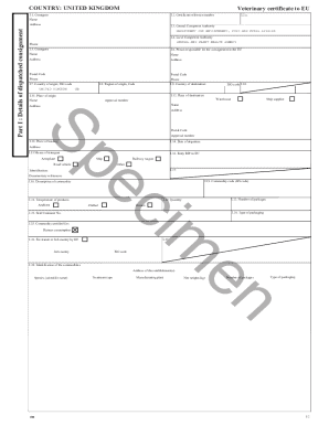 Animal Health Attestation Form