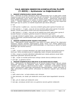 Yale-Brown Obsession Compulsion Scale