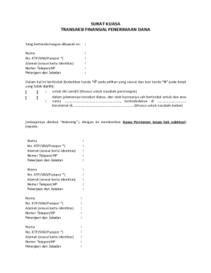 Financial Transaction Power of Attorney