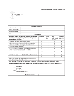 Escala de ansiedad GAD-7