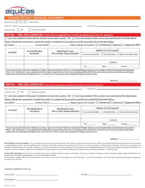 FATCA-CRS Declaration Form