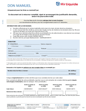 Formulaire de Don Manuel