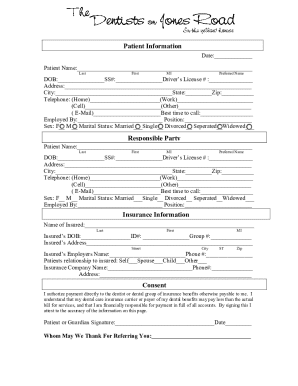 Patient Information Form