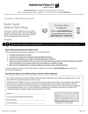 Critical Illness Claim Form