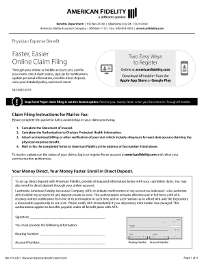 Physician Expense Benefit Claim Form
