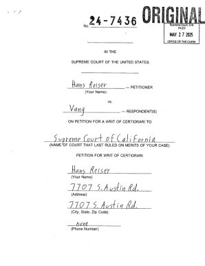 Petition for Writ of Certiorari