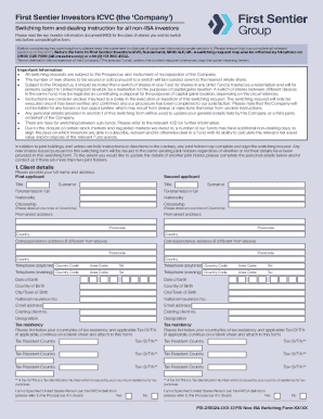 First Sentier Investors Switching Form