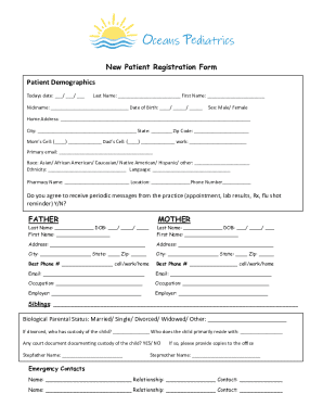 New Patient Registration Form
