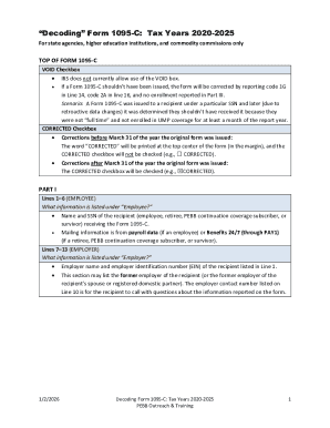 Form 1095-C Tax Document