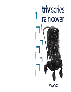 Nuna TRIV Series Rain Cover Instructions