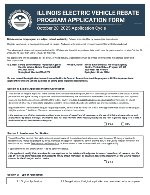 Illinois Electric Vehicle Rebate Application